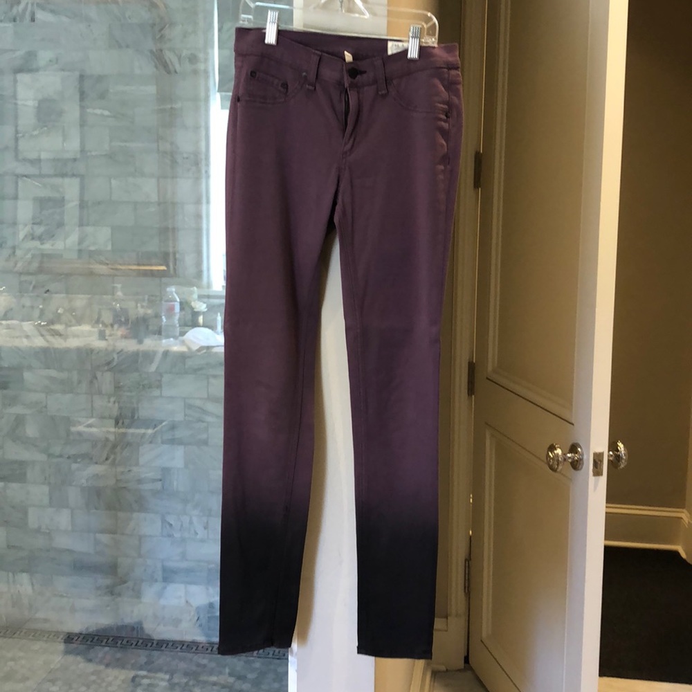 Rag & bone eggplant ombré skinny jean